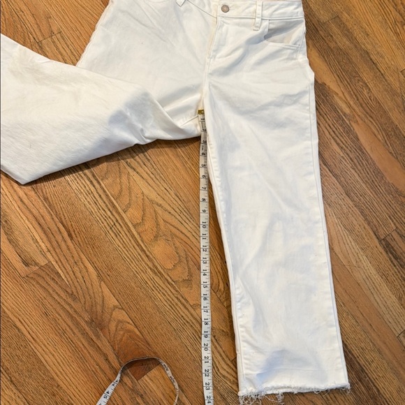 Women's White Wide Legged Jeans size: 10 - Picture 6 of 7